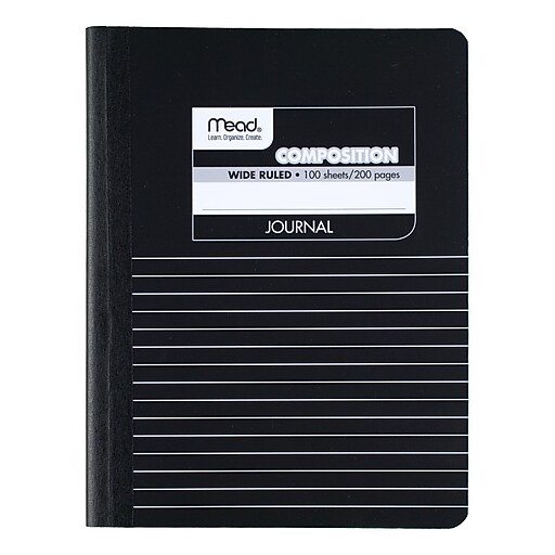 Mead Square Deal 1Subject Composition Notebooks, 7.5" x 9.75", Wide