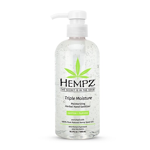 Hempz® Triple Moisture Moisturizing Herbal Hand Sanitizer, 17 fl. oz. (110227504) at Staples