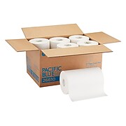 Pacific Blue Hardwound Paper Towel, 1-Ply, White, 400'/Roll, 6/Carton (26610)