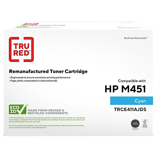 TRU RED™ Remanufactured Cyan Extended Yield Toner Cartridge Replacement for  HP 305A (CE411A)