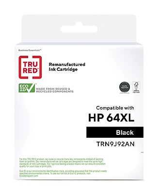 hp 64xl black original ink cartridge n9j92an
