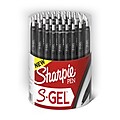 Sharpie S-Gel Retractable Gel Pen, Medium Point, Black Ink, 36/Pack (2096180)