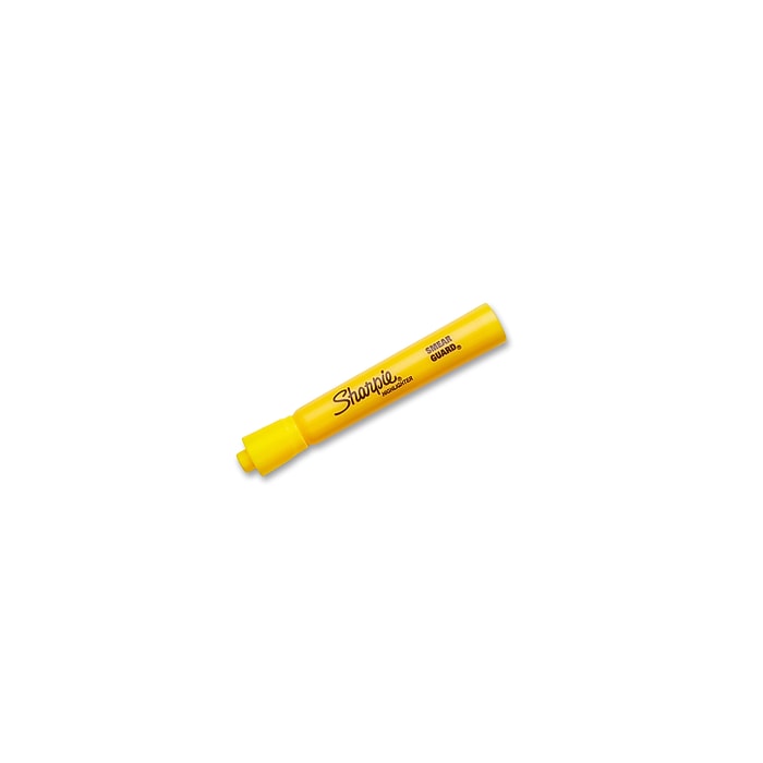 Sharpie Tank Highlighter, Chisel Tip, Yellow, Dozen (25005) | Staples
