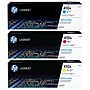 HP 410 Cyan/Magenta/Yellow Standard Yield Toner Cartridge, 3/Pack (CF251AM - VB)~#|#~s1191327_sc7