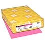 Astrobrights Colored Paper, 24 lbs., 8.5" x 11", Pulsar Pink, 500 Sheets/Ream (21031)~#|#~s1191361_sc7