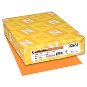 Astrobrights Colored Paper, 24 lbs., 8.5" x 11", Cosmic Orange, 500 Sheets/Ream (22651)