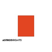 Astrobrights Colored Paper, 24 lbs., 8.5" x 11", Orbit Orange, 500 Sheets/Ream (22561)