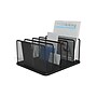 TRU RED™ 5-Compartment Wire Mesh File Organizer, Matte Black (TR57558)~#|#~s1191580_sc7