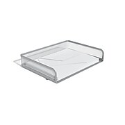 TRU RED™ Side Load Stackable Metal Letter Tray, Silver (TR57568)