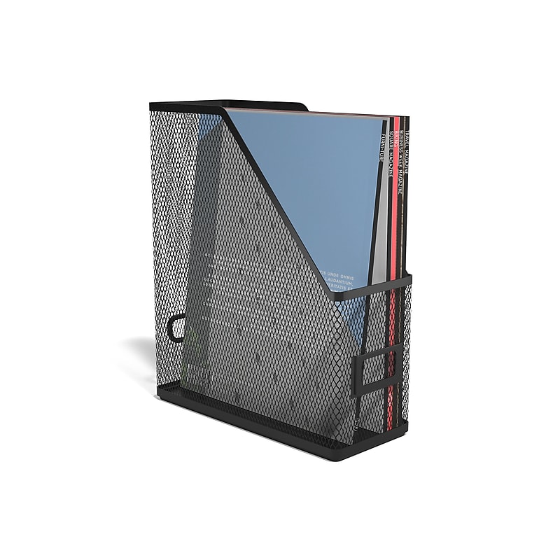 TRU RED™ Metal Magazine File, Matte Black, Each (TR57569) image 1
