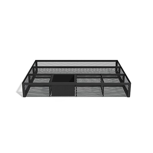 TRU RED™ 6 Compartment Mesh Drawer Organizer, Matte Black (TR57545
