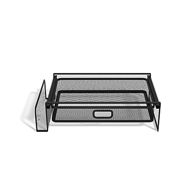 thumbnail image 2 of TRU RED Mesh Phone Stand & Organizer - 2-Pack Black Desktop Phone Holders With Storage Drawer 2 of 12