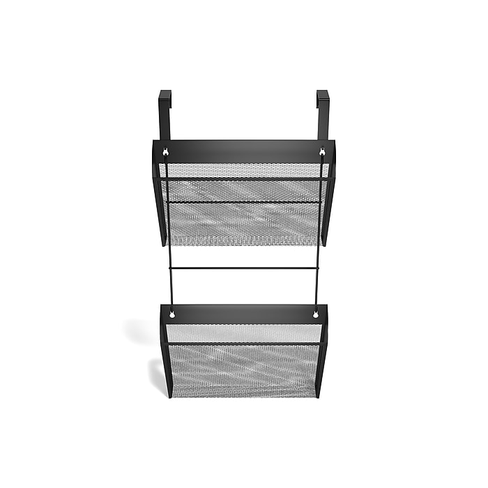 TRU RED™ 1-Pocket Mesh Letter Wall File, Black, 2/Pack (TR57580-CC