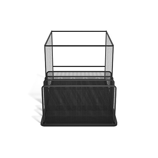 TRU RED™ Wire Mesh File Organizer, Matte Black (TR57536