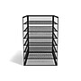 TRU RED™ 6-Compartment Metal Mesh File Organizer, Matte Black (TR57565)~#|#~s1191680_sc7