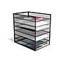 TRU RED™ 6-Compartment Metal Mesh File Organizer, Matte Black (TR57565)~#|#~s1191685_sc7