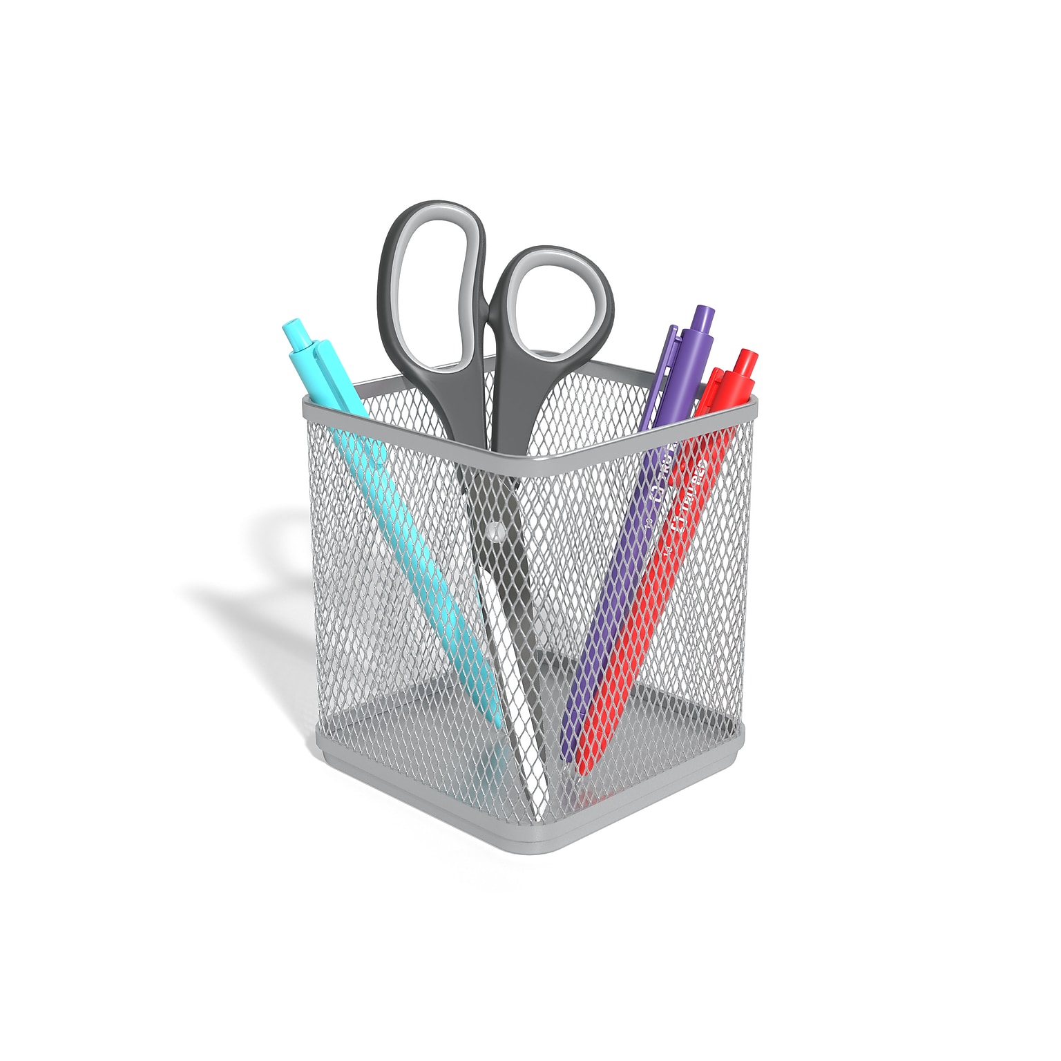 Tru Red Stackable Wire Mesh Pencil Holder