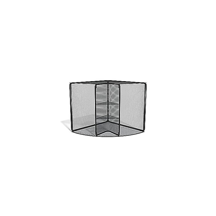 TRU RED Wire Mesh Corner Desk Organizer, 4‑Compartment – Space