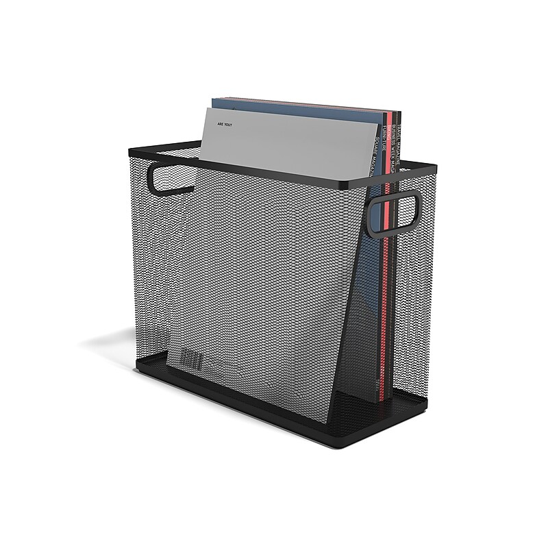 TRU RED™ Wire Mesh File Organizer, Matte Black (TR57550) image 1