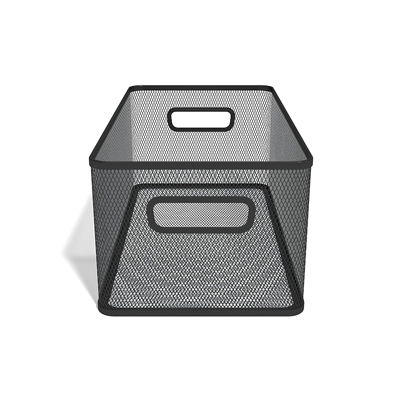 TRU RED™ Wire Mesh Storage Box, Matte Black (TR57548) image 1