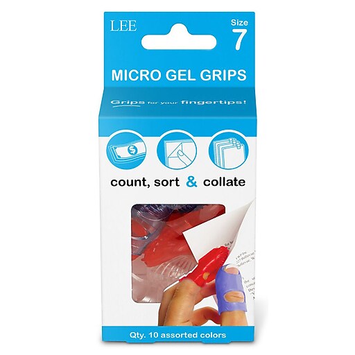 Lee Medium Finger Pad, Assorted Colors, 10/Pack (61070) | Staples
