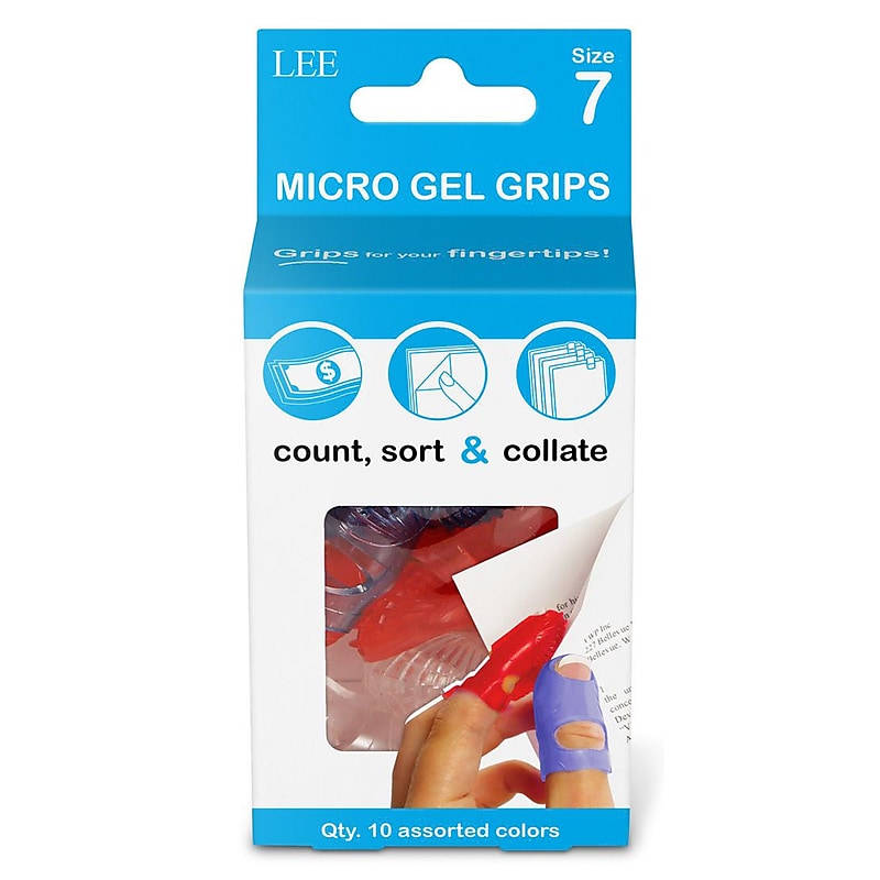 Lee Medium Finger Pad, Assorted Colors, 10/Pack (61070) image 1