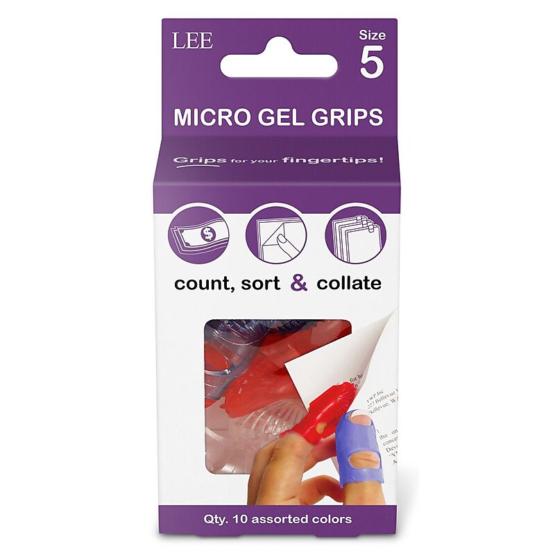 Lee Tippi Small Finger Pad, Assorted Colors, 10/Pack (61050) image 1