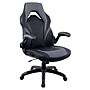 Staples Emerge Vortex Bonded Leather Ergonomic Gaming Chair, Black and Gray (52503)~#|#~s1192257_sc7