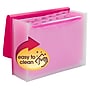 Smead Vibrant Line Plastic Accordion File, 12-Pocket, Letter Size, Pink/Clear (70864)~#|#~s1192359_sc7