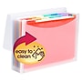 Smead ColorVue Plastic Accordion File, Letter Size, 13-Pocket, Clear/Rainbow (70723)~#|#~s1192361_sc7
