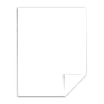 Wausau Paper Vellum Bristol 67 lb. Cardstock Paper, 8.5" x 11", White, 250 Sheets/Ream (80211)