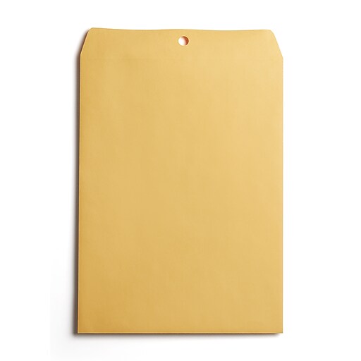 BASELINE Clasp Catalog Envelope, 9" x 12", Brown, 100/Pack (BL58390