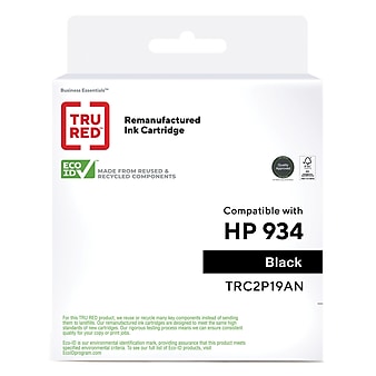 TRU RED™ Remanufactured Black Standard Yield Ink Cartridge Replacement for HP 934 (C2P19AN)