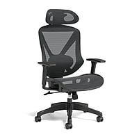 Union & Scale FlexFit Dexley Adjustable Height Ergonomic Mesh Swivel Task Chair (Black)