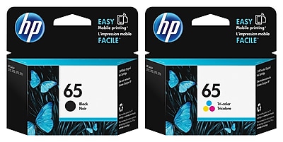 HP 65 Black/Tri-Color Standard Yield Ink Cartridge, 2/Pack (T0A36AN-VB) Sansujyuku sansujyuku.com