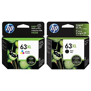 インク　hp 63xl Amazon.com: Original HP 63 Tri-color / 63XL Black Ink (2