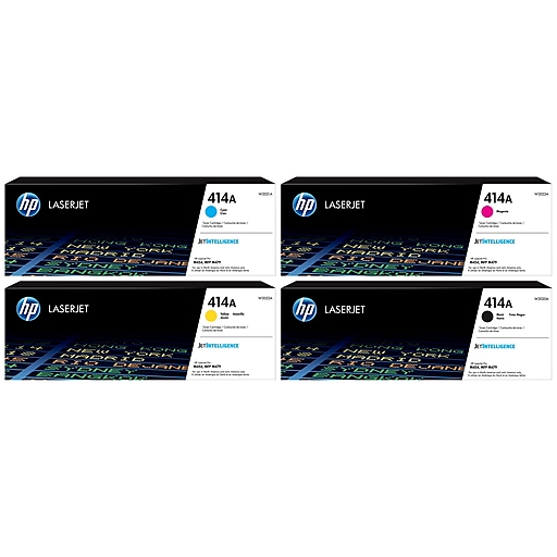 HP 414A Black/Cyan/Magenta/Yellow Standard Yield Toner HP 414A Black/Cyan/Magenta/Yellow Standard Yield Toner