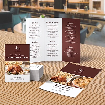 staples menu printing