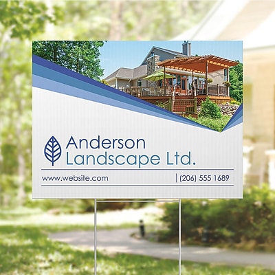 staples yard sign printing