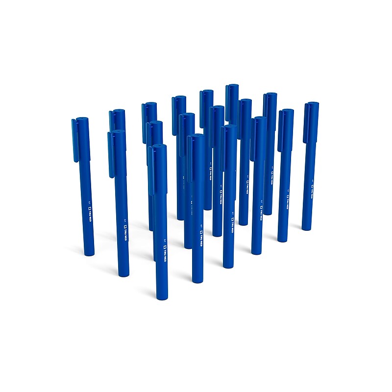 TRU RED™ Quick Dry Gel Pens, Medium Point, 0.7mm, Blue, 24/Pack (TR54485) image 1