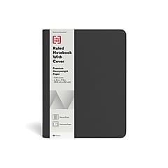 TRU RED™ Medium Folio Soft Cover Ruled Notebook, Black