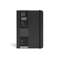 TRU RED™ Large Flexible Cover Graph Journal, Black (TR54775) | Staples