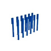 TRU RED&trade; Quick Dry Gel Pens, Fine Point, 0.5mm, Blue, Dozen (TR54472)