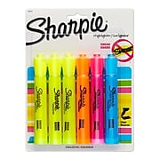 Sharpie Tank Highlighter, Chisel Tip, Assorted Colors, 6/Pack (25076/25876PP )