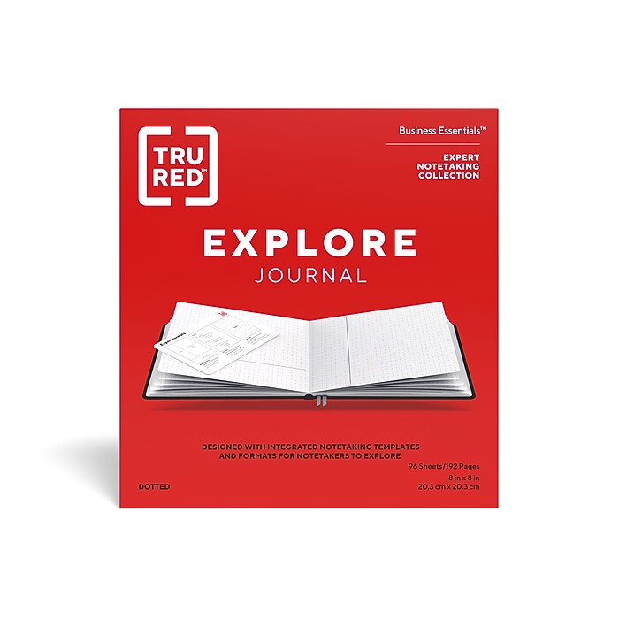 TRAIAL JOURNAL　約57冊＋α TRU RED™ Square Explore Journal, Dotted, Black (TR58432-CC) | Staples