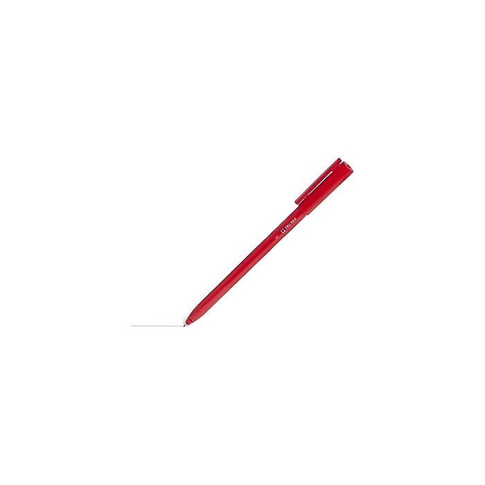 TRU RED Ballpoint Stick Pens with Grip, Medium Point 1.0mm, Black