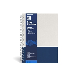TRU RED Medium Hardcover Ruled Notebook, Gray/Blue~#|#~s1195634_sc7