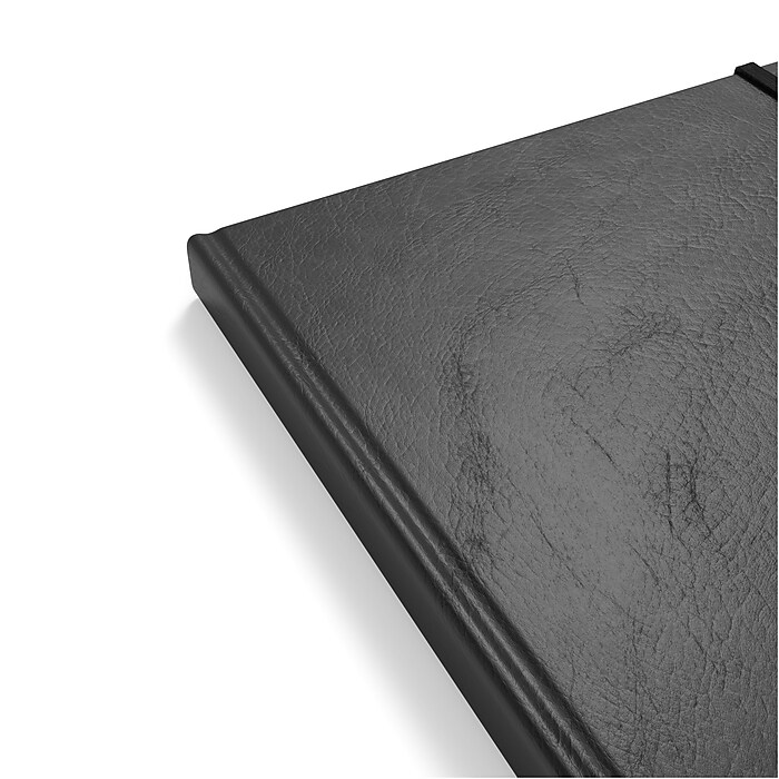 TRU RED™ Large Flexible Cover Graph Journal, Black (TR54775) | Staples
