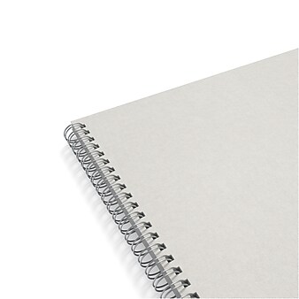 TRU RED™ Large Hard Cover Ruled Notebook, Gray/Teal (TR55738)