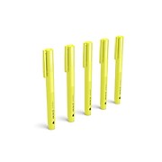TRU RED™ Pocket Highlighter with Grip, Chisel Tip, Yellow, 5/Pack (TR54578)
